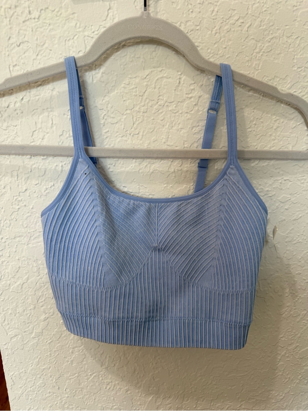 Light Blue Ribbed Bralette by Aerie- XS